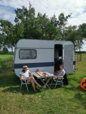 Cute little caravan for 2 in old orchard